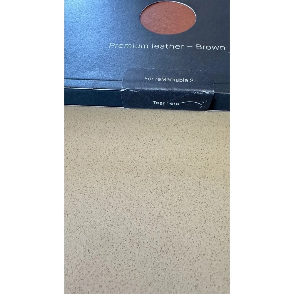 NWT !reMarkable 2 Book Folio Premium Leather Brown Protective Cover Case